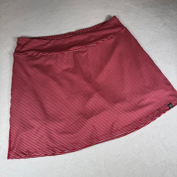 Title nine Pants - Title Nine Dream Skort Size L Red 14' White Striped Athletic Tennis Pickleball